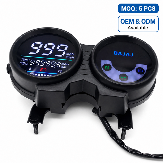 Digital LCD Motorcycle Speedometer Dashboard Odometer KMH MPH Gauge for CT100 Colombia OEM ODM Custom Logo Low MOQ 5PCS Factory