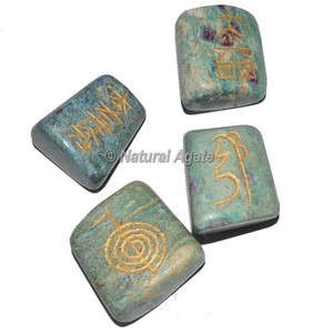 Fournisseur d'artisanat en pierres semi-précieuses de jaspe rouge, ensembles de pierres Usui Reiki pour la décoration intérieure - Product Image 4