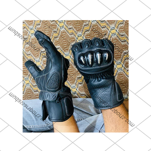 Best Design 2025 Adventure Leather Motorcycle <b>Gloves</b> Full Finger Touchscreen Waterproof Hand <b>Grips</b> Knuckle Protection Sports - Product Image 6