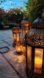 DÉCORATIF PETIO STEVEN FLOTANT Désherbage et Décor De Fête Bougie Lanterne pour Décorations De Jardin Vente Chaude Haanging Bougie - Product Image 3