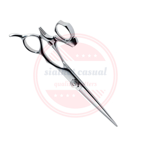 Ciseaux à lame de rasoir à poignée pivotante de haute qualité/ciseaux à cheveux de coiffeur à conception Unique à bas prix - Product Image 2