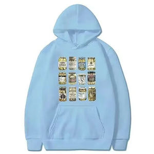 Sweat à capuche surdimensionné respirant en coton 100% de haute qualité, lavage à l'acide, impression de logo personnalisée, pour hommes - Product Image 2