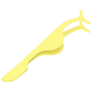 แหนบขนตาปลอมสีเหลืองเคลือบแบบกำหนดเองแหนบเพื่อความงามแหนบสเตนเลส - Product Image 3