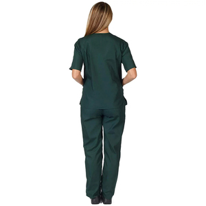 Uniformes d'allaitement unisexes élégants de haute qualité, uniformes médicaux à la mode, uniformes hospitaliers en tissu tissé à manches courtes - Product Image 2
