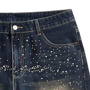 Short personnalisé Bling pour hommes Design strass scintillant Short flashy strass pour hommes en taille adulte - Product Image 4