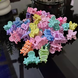 Fashion <b>Hair</b> <b>Claw</b> Clips for Girls Plastic Solid Color Cute High Quality Eco-Friendly Party <b>Hair</b> Accessories 48 pieces - Product Image 1