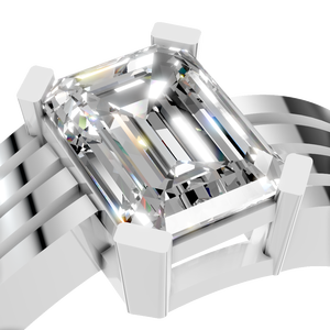 Bague de fiançailles de luxe pour femme en or massif 14 carats avec diamant de laboratoire certifié IGI, sertie à griffes, pour mariage, anniversaire, fête, cadeau - Product Image 5