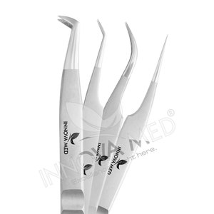Pinces à extensions de cils en gros, personnalisation de marque disponible pour les artistes en extensions de cils professionnels, outil de beauté par innovamed - Product Image 3