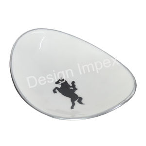 Haute émail bol vaisselle décorative bols multifonctions vente en gros Fruits salade affichage vaisselle bols de service forme ovale - Product Image 3