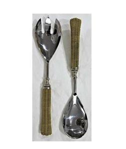 El último diseño con características únicas Utensilios de cocina de restaurante hechos a mano Servidor de ensalada Hecho con acero inoxidable de alta calidad - Product Image 6