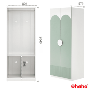 Armoire Moderne pour Enfants OHAHA - TAK002 - Product Image 1