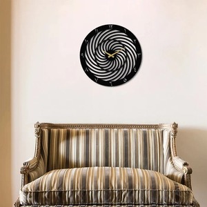 Modern Trendy High Quality Metal Wall Clock Minimalist Chic Design Eye Catching Decor For Living Room Bedroom Or Kitchen - Product Image 6