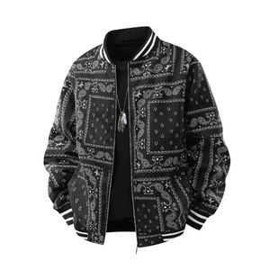 Otoño primavera hombres Retro Jacquard pintura impresa chaquetas sueltas finas Vintage prendas de vestir exteriores abrigos diseño de gran tamaño para ropa informal - Product Image 5