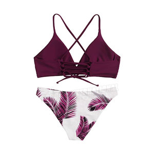 Nuevo diseño personalizado Conjuntos de bikini de las mujeres Superventas Color sólido Conjuntos de bikini de las mujeres de calidad pura y superior - Product Image 2