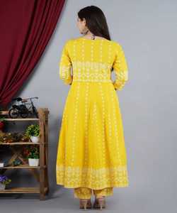 Broderie de style Anarkali vêtements indiens et pakistanais vêtements pour femmes Salwar Kameez costume fête mariage indien dames vente en gros ApparelGarment - Product Image 2
