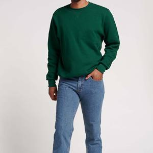 Vente en gros de sweats à capuche pour hommes en molleton 100% coton à manches longues respirant coupe-vent grande taille sweat d'hiver solide surdimensionné - Product Image 5