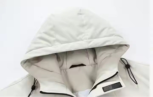 Veste varsity softshell pour homme XXL avec col roulé, fermeture éclair, design imprimé - OEM personnalisé, imperméable pour l'hiver - Product Image 4