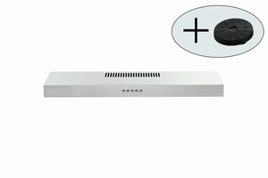 ฮูดดูดควันใต้ตู้ครัวสแตนเลสสีเงินขนาด 30 นิ้ว 230 CFM สำหรับห้องครัว รุ่นใหม่ - Product Image 3