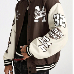 Vêtements de rue à manches longues avec impression de lettres pour hommes Meilleur service OEM ODM Vestes d'université décontractées de baseball PAR AMAZING INDUSTRIES - Product Image 6