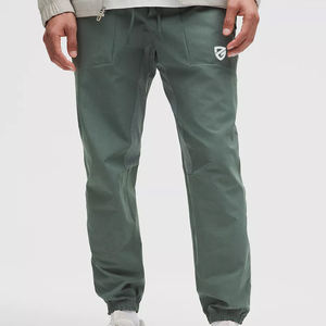 Pantalones de hombre lavados, pantalones de gimnasio informales para correr, pantalones de chándal transpirables de secado rápido, entrenamiento al aire libre, Fitness Suelto - Product Image 1