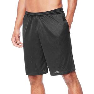 Shorts de sport mi-taille pour hommes, couleur unie, polyester/coton, séchage rapide, respirant, écologique, coupe oversize, pour l'entraînement et le style urbain - Product Image 5