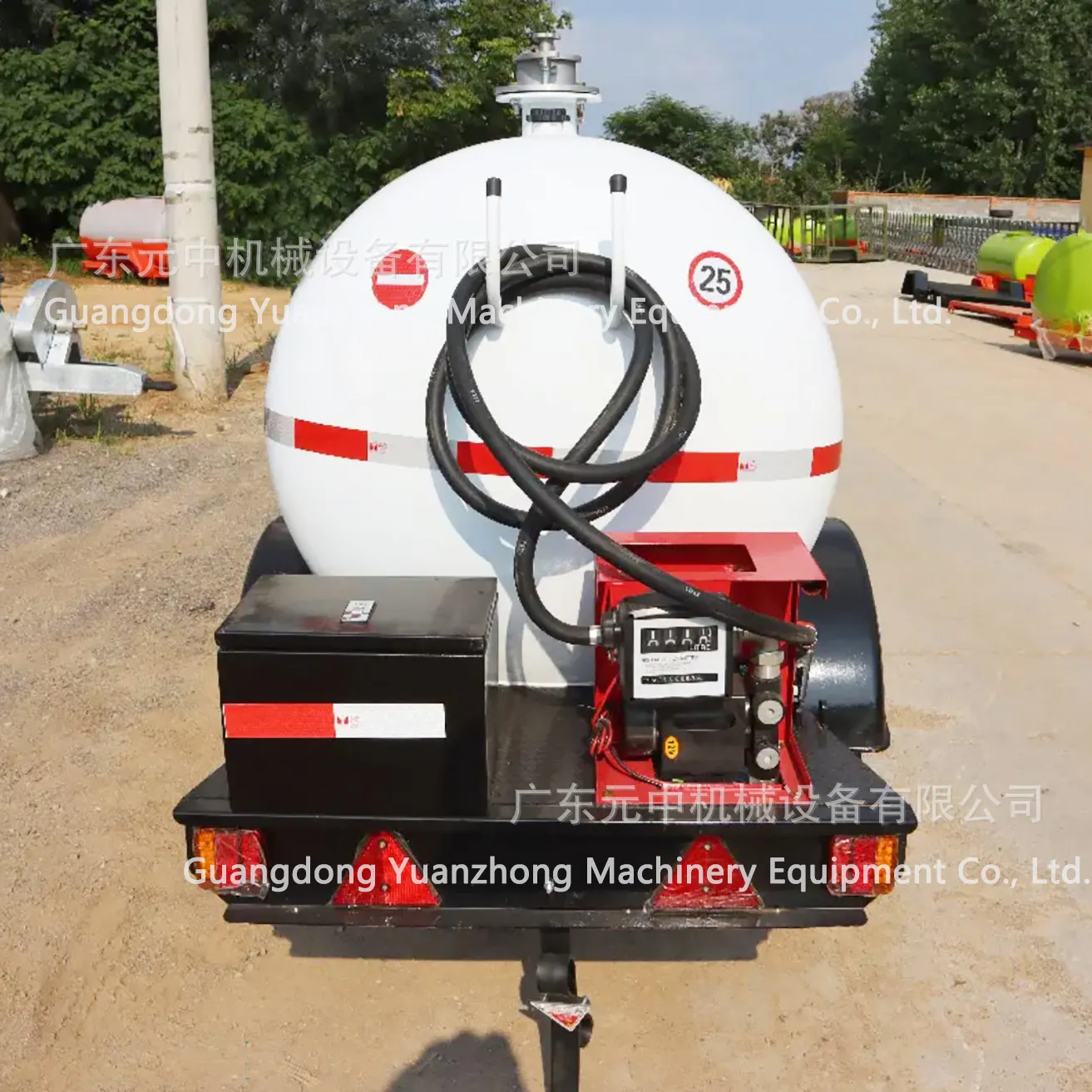 Mobile Fueling Station: Diesel Tank Trailer  50m3 Explosion-Proof Skid-Mounted Fueling Station for Mining Site excellent Quality