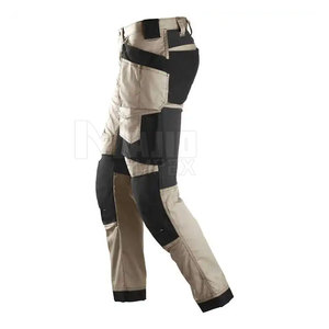 Pantalon de travail cargo pour hommes, pantalon utilitaire industriel avec poches, pantalon de travail cargo en sergé de coton multi-poches, vêtements de travail - Product Image 2