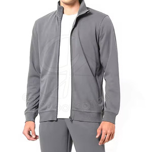 Survêtements d'entraînement en polaire Gym Fitness avec tissu 100% coton Ensembles deux pièces pour hommes avec marque privée - Product Image 4