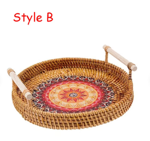 ตะกร้าหวายสานพร้อมที่จับ - Product Image 6