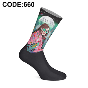 Calcetines Deportivos con Estampado Digital Artístico Hechos en Turquía, Tecnología de Sublimación Premium, Calcetines con Gráficos Coloridos para Uso Diario y Comodidad - Product Image 6