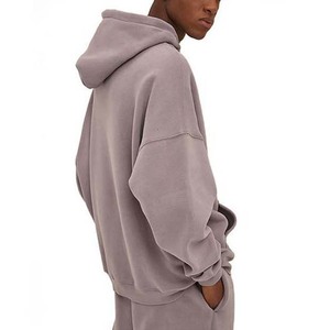 Sweat à capuche de haute qualité pour hommes Meilleure vente en gros OEM de base en coton pour l'hiver Sweat à capuche uni brodé sur mesure et lourd en vrac - Product Image 6