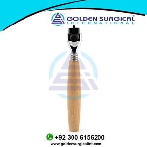 Beauté Potable Hommes Rasoir Poignées pour 3 Manuel Rasoir Titulaire Sécurité Barbe Rasage Poignée En Bois - Product Image 6