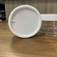 Pot cosmétique en PETG de 150ml avec bouchon à vis blanc Pot de crème vide transparent pour emballage de masque facial au beurre corporel de soins de la peau