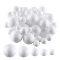 Nouvelles boules en mousse de polystyrène EPS blanches toutes tailles pour décorations de Noël, mariages, maison, Saint-Valentin, enfants, bricolage