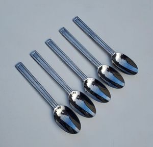 Ensemble de 5 cuillères en acier inoxydable à long manche allemandes, ensemble de couverts occidentaux, fournitures créatives pour la cuisine à domicile - Product Image 3