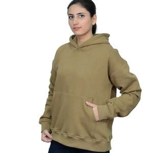 Fournisseur OEM de sweats à capuche décontractés pour l'hiver, style streetwear, couleur unie, nouveau design, sweats à capuche pour femmes, vente en gros de vêtements d'hiver - Product Image 3