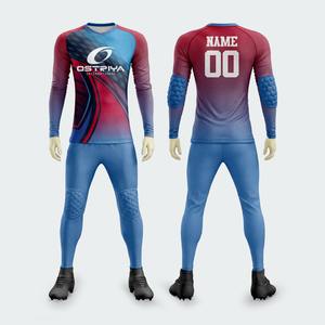 Maillot de gardien de but de football personnalisé pour homme, à manches longues, avec protection anti-collision - Product Image 6