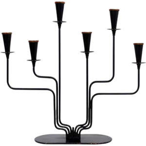 Bougeoirs finition noire 3.5 ''Dia x 14'' H pot à bougie unique - Product Image 6