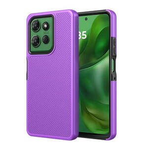 Custodia Ibrida Premium Antiurto a Doppio Strato per Motorola G 5G 2025 Moto G 2026 G Play 2026, Viola, 6x3x0.3 Pollici - Product Image 1
