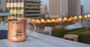 Handcrafted Solid Copper Moscow Mule Mug Engraved Beer Steins Hammerd Mug Copper <b>Cup</b> Capacity 16oz - Product Image 5