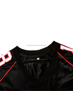 Maillot de football américain imprimé, impression par transfert thermique, 100% polyester, prêt à être expédié, maillot cousu de la meilleure qualité - Product Image 4