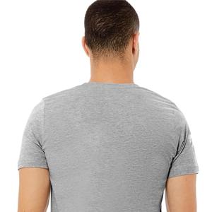 Camiseta ligera con cuello redondo para hombre, 100% algodón, liso, teñido, manga corta, ajuste Regular, cómodo, tejido, informal, Atuendo para todos los días - Product Image 6