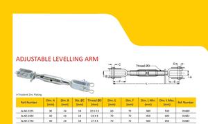 ที่มีคุณภาพสูงปรับแขนปรับระดับได้ใช้สำหรับเชื่อมต่ออุปกรณ์เสริมรถแทรกเตอร์กับร่างกายรถแทรกเตอร์สำหรับการทำงานต่างๆ - Product Image 2