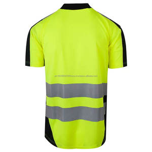 Camiseta de Seguridad con Franjas Reflectantes, Camisetas de Trabajo para Hombre, Ropa de Trabajo de Alta Visibilidad, Camiseta Reflectante Transpirable de Secado Rápido para Verano 2024 - Product Image 5