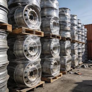 Déchets de jantes en alliage d'aluminium, 99 % de jantes usagées pour les fonderies d'aluminium - Product Image 1