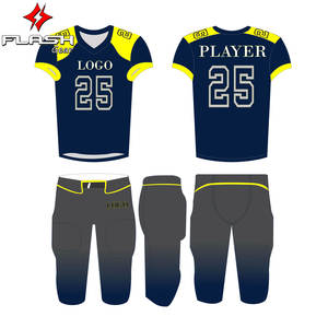 Uniformes de football américain de qualité en gros Maillot en sergé pour jeunes avec design personnalisé et style d'ensembles d'impression - Product Image 2