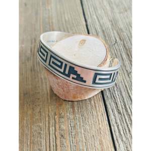 Bracelet manchette vintage en argent sterling plaqué, objet de collection culturel Hopi - Product Image 4