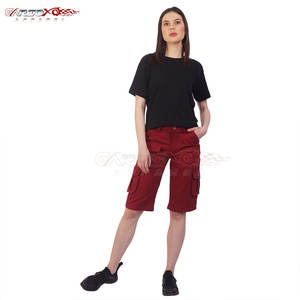 Stylish Cargo <b>Shorts</b> For <b>Women</b> With Button Closure And <b>Utility</b> Pocket Design <b>Women</b> <b>Utility</b> Cargo <b>Shorts</b> - Product Image 6