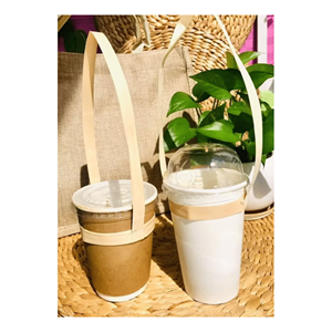 Portavasos de Bambú Natural para Vasos Reutilizables y Bebidas Calientes, Hecho en Vietnam - Product Image 4