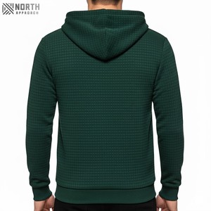 Vente chaude 2025 nouvelle haute qualité en gros Logo personnalisé impression 100% coton plaine fermeture éclair à capuche hommes sweats à capuche zippés réversible - Product Image 2
